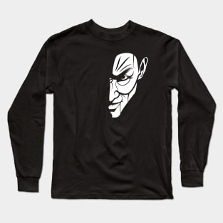 Evil Scary Face Long Sleeve T-Shirt